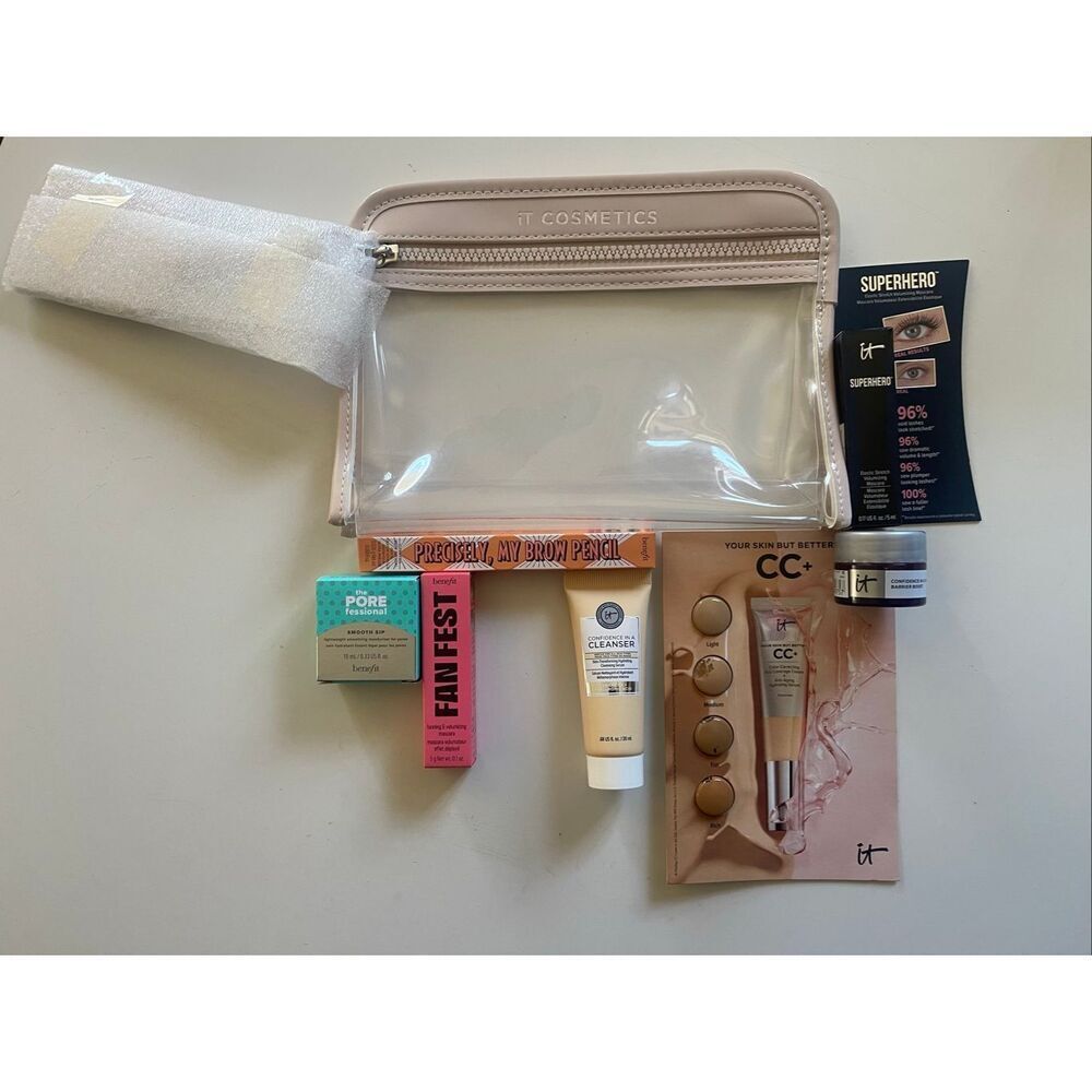 It Cosmetics & Benefit Travel Size 8 Item Lot ST872